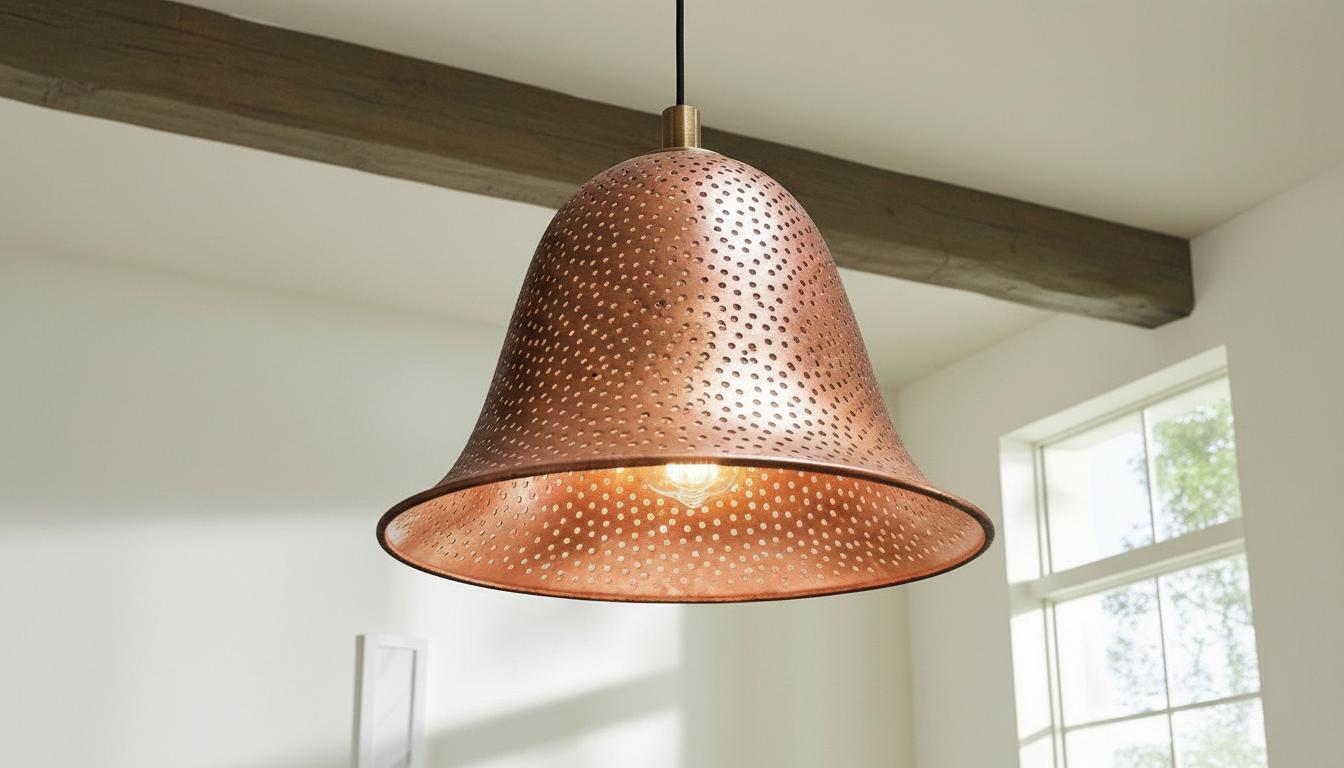 Handcrafted Hammered Copper Pendant Copper Pendant Light ,Modern Copper Dome Pendant Lamp, Copper Hanging Lamp,Boho Light,Dome Lamp