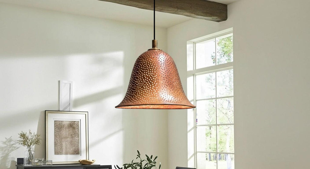 Handcrafted Hammered Copper Pendant Copper Pendant Light ,Modern Copper Dome Pendant Lamp, Copper Hanging Lamp,Boho Light,Dome Lamp