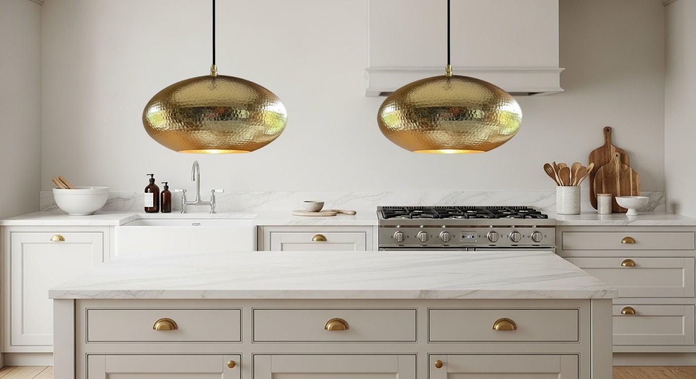 Modern Brass Ceiling Dome Pendant Lamp ,Moroccan Brass Lamp,Hanging Lighting,Dome Lampshades,Rustic Kitchen Island Light, Farmhouse Lighting