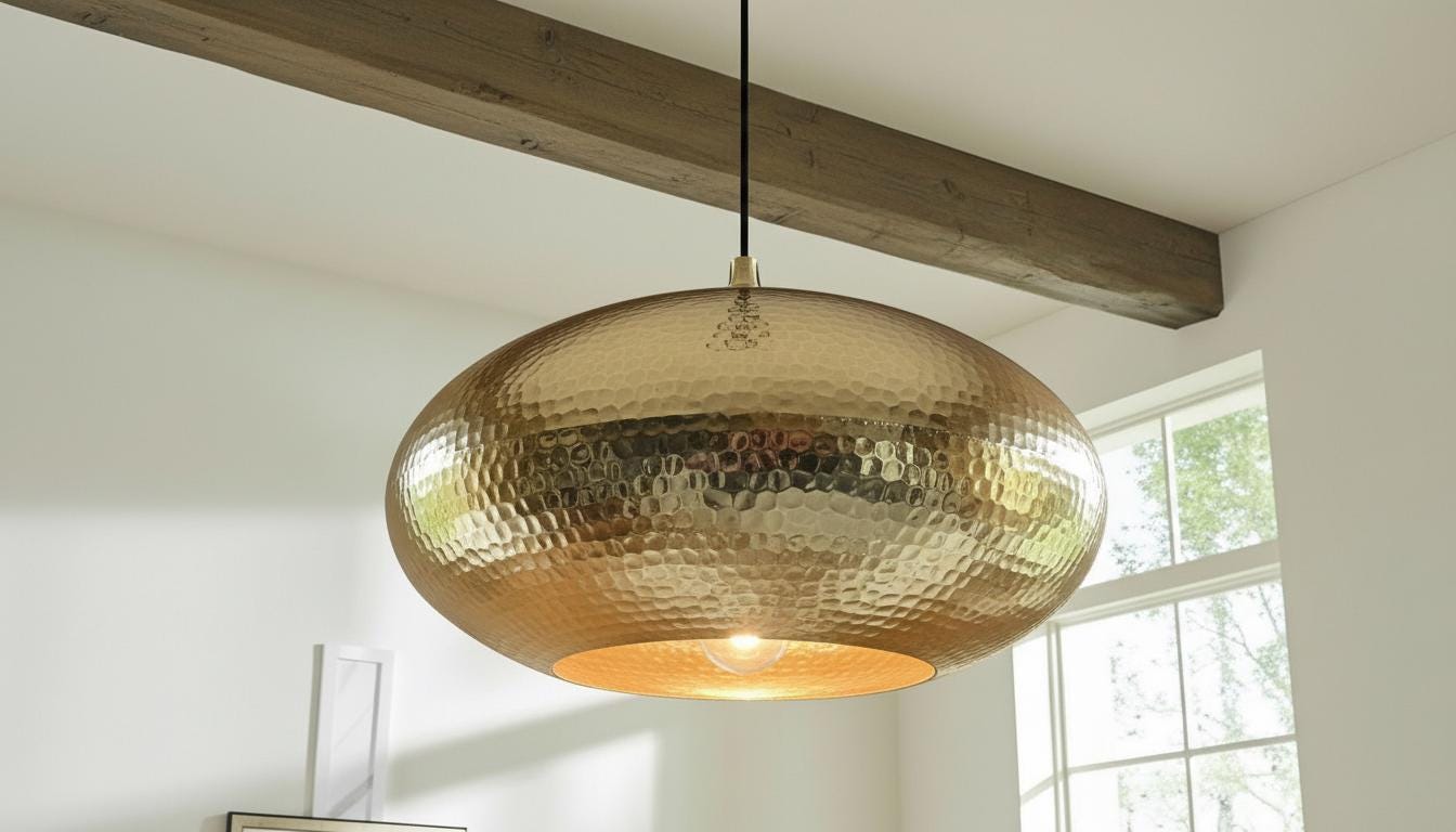 Modern Brass Ceiling Dome Pendant Lamp ,Moroccan Brass Lamp,Hanging Lighting,Dome Lampshades,Rustic Kitchen Island Light, Farmhouse Lighting