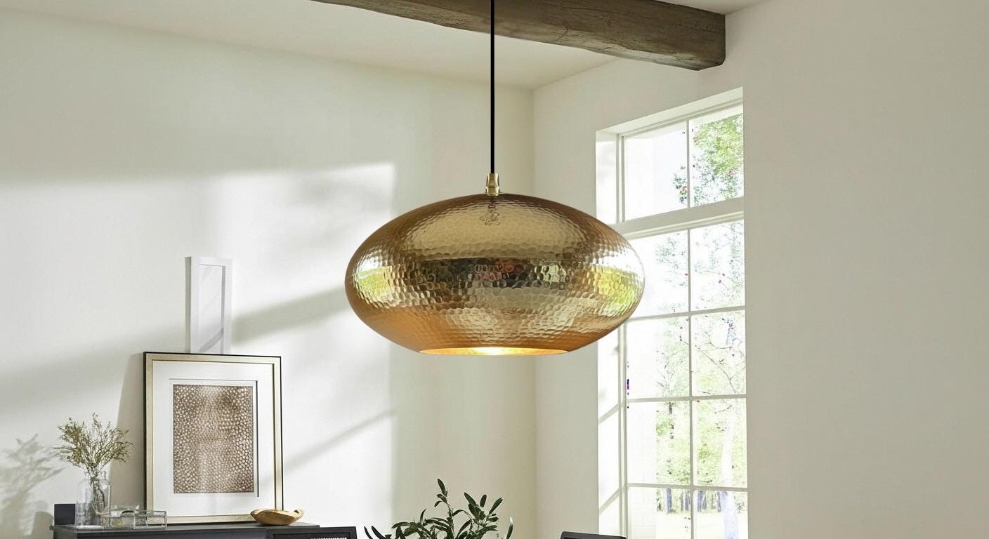 Modern Brass Ceiling Dome Pendant Lamp ,Moroccan Brass Lamp,Hanging Lighting,Dome Lampshades,Rustic Kitchen Island Light, Farmhouse Lighting