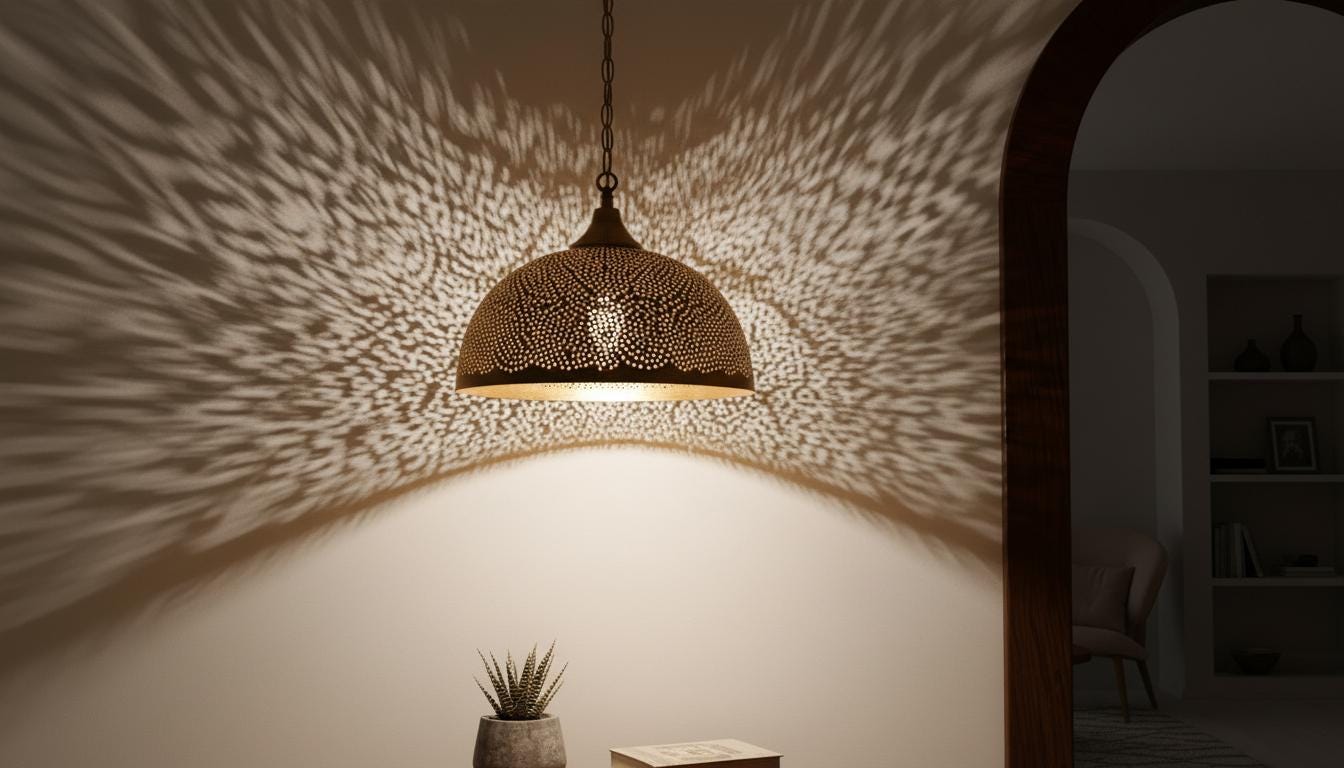 Handcrafted Moroccan brass pendant light , Handmade Hanging Lamp , Pendant Brass Light , Pendant Lighting ,Moroccan Light Fixtures