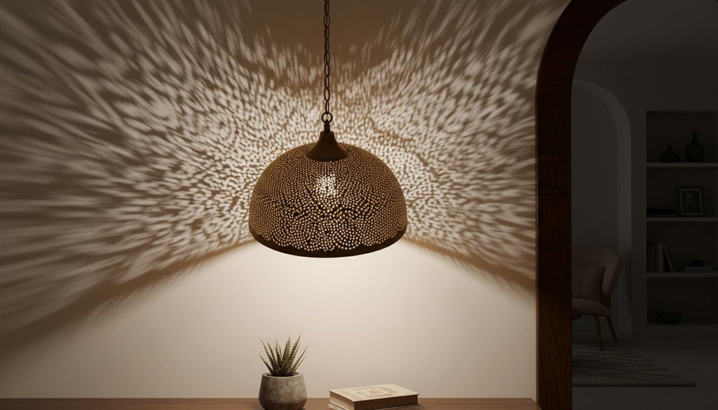 Handcrafted Moroccan brass pendant light , Handmade Hanging Lamp , Pendant Brass Light , Pendant Lighting ,Moroccan Light Fixtures