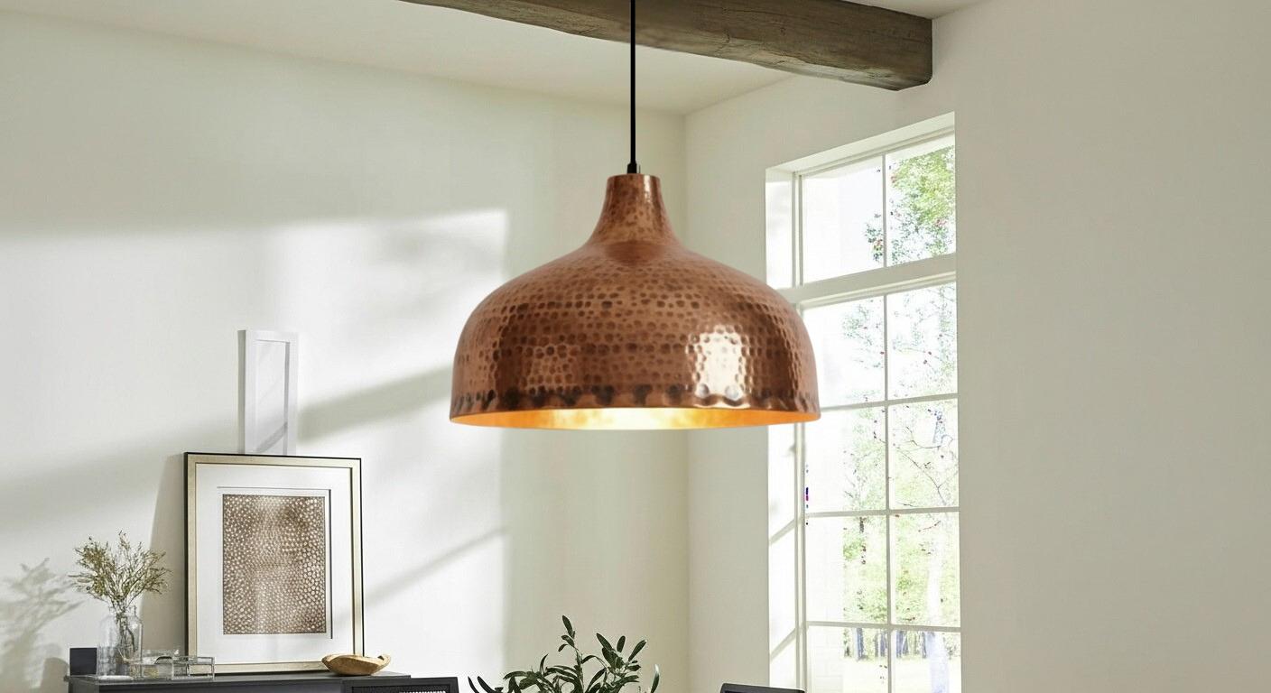 Vintage Copper Dome Pendant Lamp, Ceiling Dome Lamp, Hammerd Dome Pendant Lighting, Moroccan Lighting,Farmhouse Kitchen Ceiling Lamp Fixture