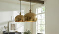 Handmade Hammered Brass Pendant Light – Moroccan Farmhouse Chandelier –  Industrial Ceiling Light – Dome Ceiling