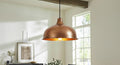 Handmade Hammered Copper Pendant Light - Rustic Copper Dome Pendant Light - Moroccan Boho Farmhouse Lamp - Rustic Chandelier Dining Room