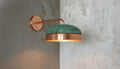 Handmade Copper Wall Sconce, Green Patina Dome Lamp, Moroccan Lighting