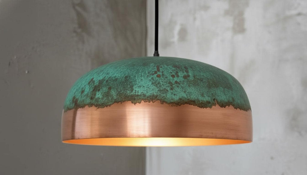 Oxidized pendant Copper Patina Light,Copper Patina Lamp, Hanging Pendant Lighting, Kitchen Island Lighting, Ceiling Light Fixture