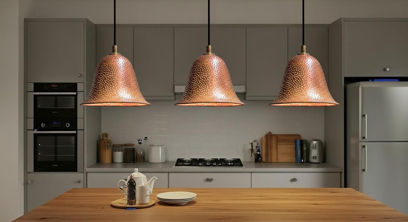 Handcrafted Hammered Copper Pendant Copper Pendant Light ,Modern Copper Dome Pendant Lamp, Copper Hanging Lamp,Boho Light,Dome Lamp