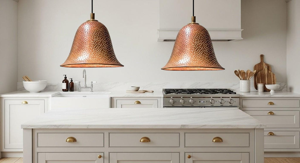 Handcrafted Hammered Copper Pendant Copper Pendant Light ,Modern Copper Dome Pendant Lamp, Copper Hanging Lamp,Boho Light,Dome Lamp