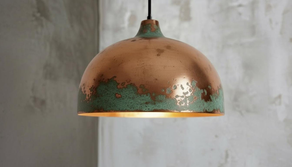 Handmade Copper Dome Pendant Light, Moroccan Perforated Lighting