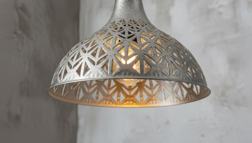 Silver Brass Pendant Lamp, Handmade Brass Dome Pendant Light, Hanging Ceiling Lamp , Dome Lamp ,Moroccan Lamp,Rustic Kitchen Island Lighting