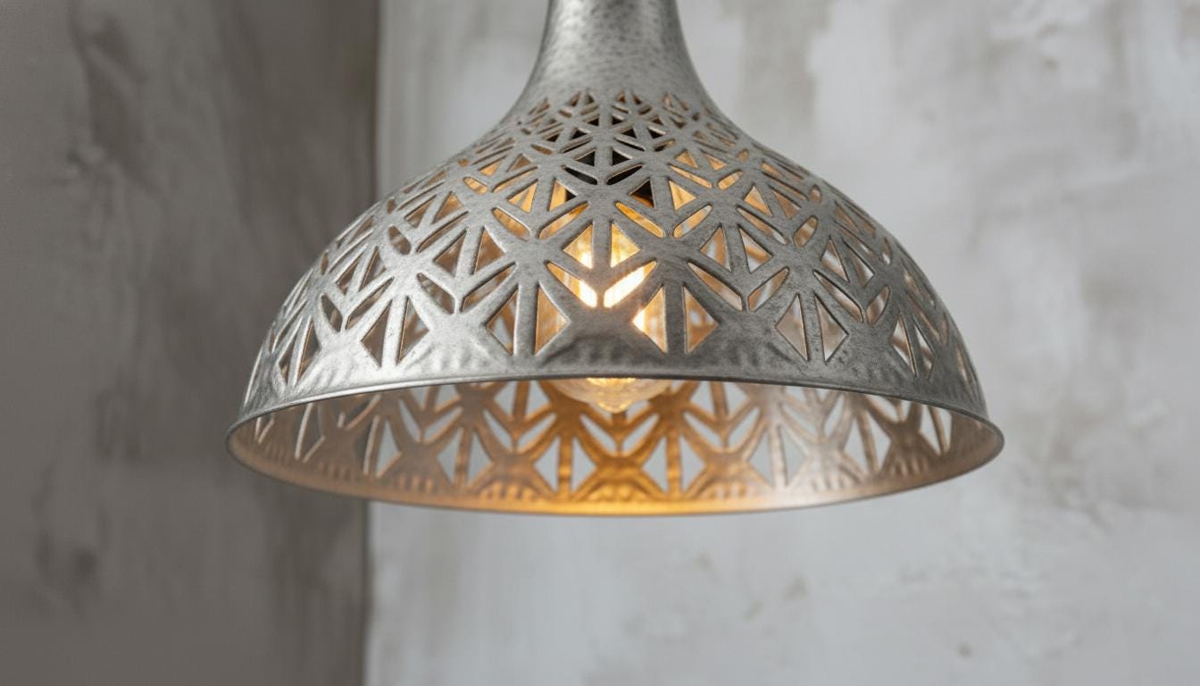 Silver Brass Pendant Lamp, Handmade Brass Dome Pendant Light, Hanging Ceiling Lamp , Dome Lamp ,Moroccan Lamp,Rustic Kitchen Island Lighting