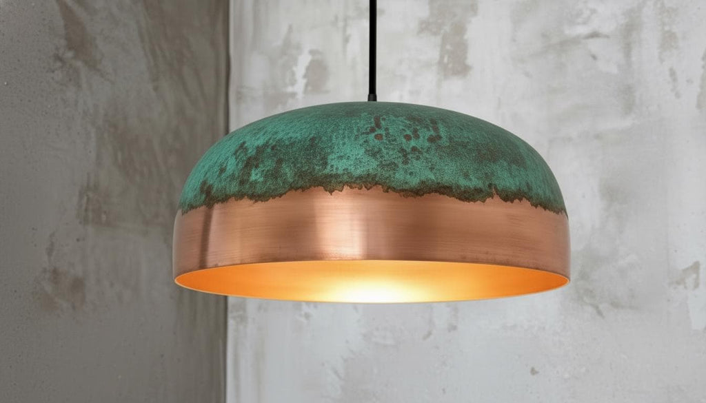 Oxidized pendant Copper Patina Light,Copper Patina Lamp, Hanging Pendant Lighting, Kitchen Island Lighting, Ceiling Light Fixture