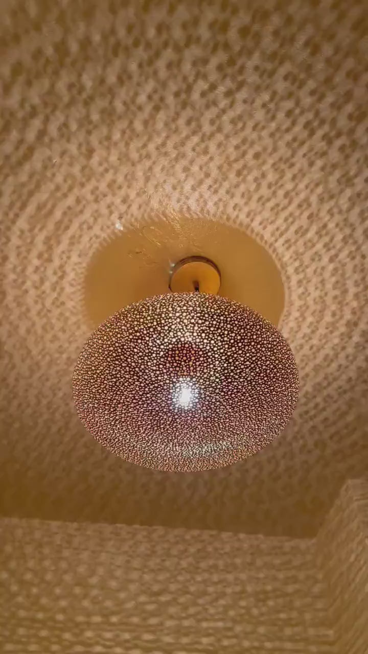 Moroccan Brass Pendant Light: Handmade Ceiling Lamp, New Home Decor